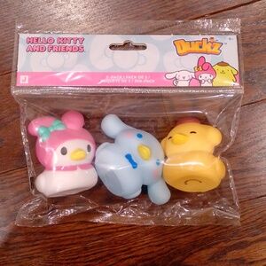 My Melody Cinnamorall Pompompurin Bath Rubber Ducks Duckz Duckies